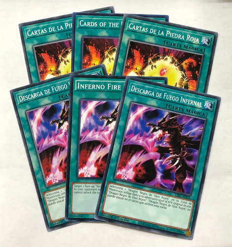 Inferno Fire Blast + Cards Of The Red Stone. Yugioh!