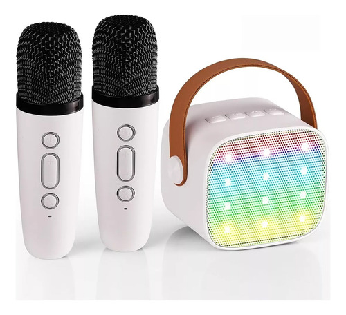 Mini Micrófono Inalámbrico Portátil Con Luces De Colores