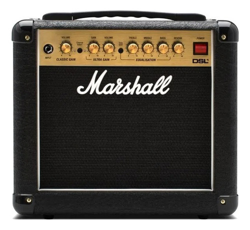 Marshall Dsl 1cr Amplificador Valvular 1 Watt Reverb Color Negro