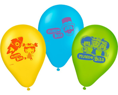 Imagem 3 de 4 de Kit Festa Mundo Bita Com Balões, Vela E Decoração!
