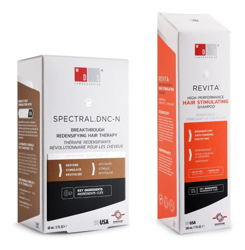 Pack Tratamiento Spectral Dnc-n Y Shampoo Revita Anticaída