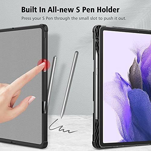 Funda Samsung Galaxy Tab S7 Fe Y S7 Plus Porta Lapiz Libro