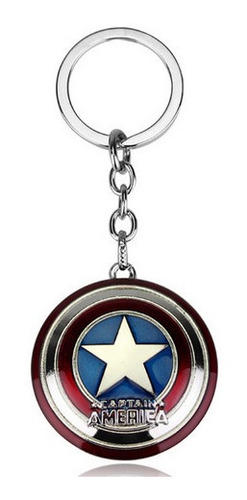 Llavero Capitan America De Metal Marvel Avengers Vengadores