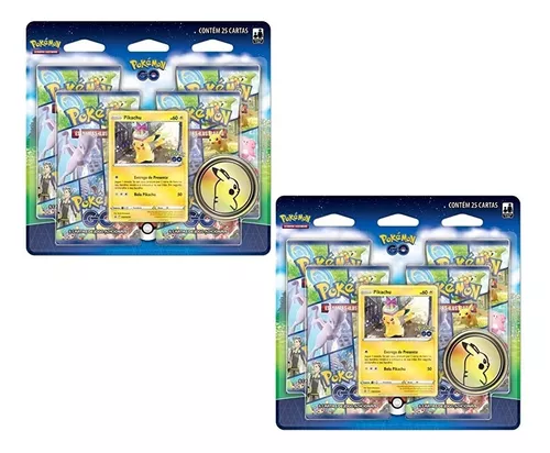 Blister Quadruplo Pokémon GO Pikachu, Cor: Estampado - Copag