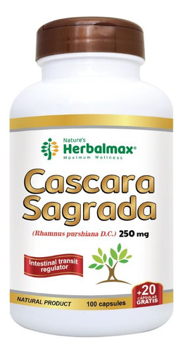 Cáscara Sagrada Herbalmax 100 Cápsulas