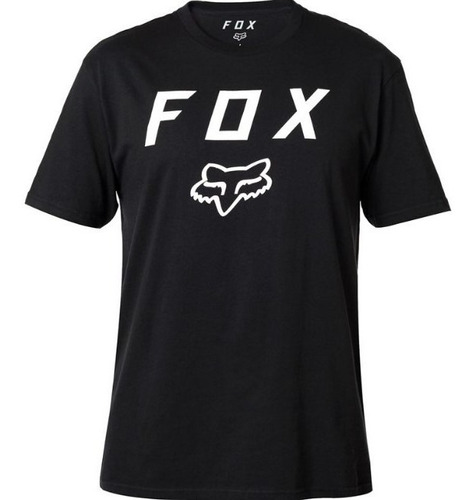 Remera Legacy Moth Manga Corta Negra Moto Atv Fox Juri