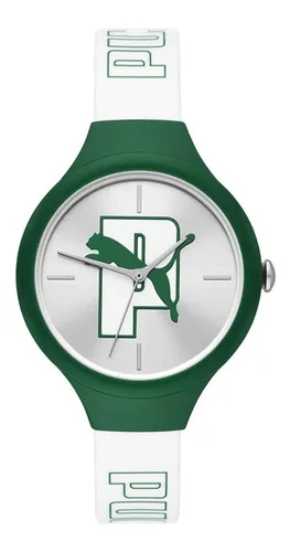 Reloj pulsera Puma P1018 de cuerpo color oro rosado analogo para