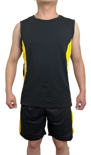 Poleras Musculo Y Shorts Algodon Deportivo