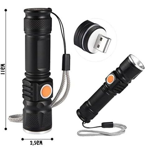 Imagem 4 de 5 de Lanterna Tática Usb