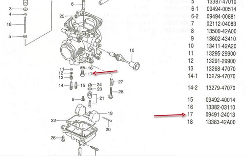 Imagen 5 de 5 de Chicler 122.5 Carburador Suzuki Dr 200 Qingqi Qm200 Gy Y 2v
