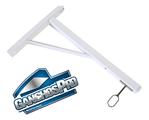 30 Ganchos Blisteros De 20cmx4mm Reforzados Fuertes Blanco