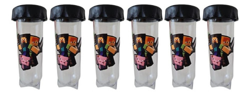 Souvenir Candy Tubo Con Tapa Temática A Elección 25 Unid Minecraft