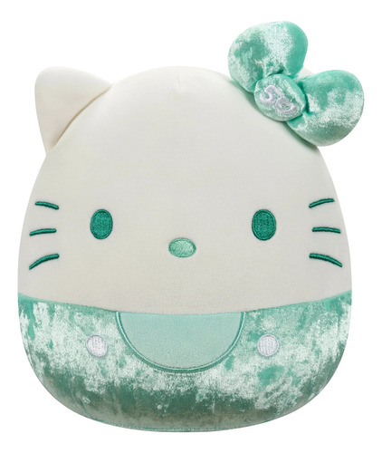 Peluche Hello Kitty Squishmallows G. Durazno Verde 50th 20cm