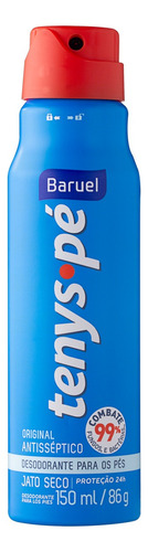 Desodorante jato seco Baruel Tenys Pé Original 150 ml