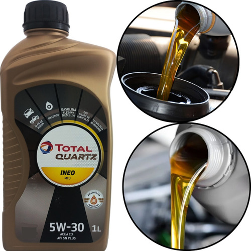 1 Litro Óleo De Motor Sintético 5w30 Total Quartz Ineo Mc3