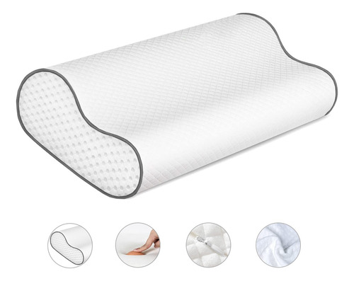 Almohada Ortopedica Cervical Memory Foam Cuello Soporte