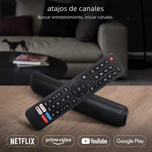 Control Remoto Para Hisense Android Smart Tv 4k Hd Televisión En2g27 En2ai27h EL27 con una Caja y Fund