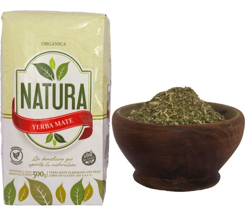 Yerba Mate Natura 12 U X 1/2 Kg Organica Misiones Por Mayor