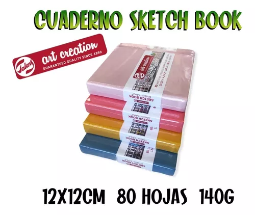 Cuaderno Sketchbook Art Creation 12x12 140gr Boceto 80 Hojas