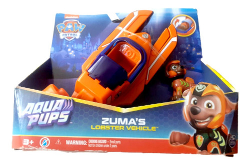 Paw Patrol Zuma Lobster Vehicle Aqua Pups Spin Master (Usado)