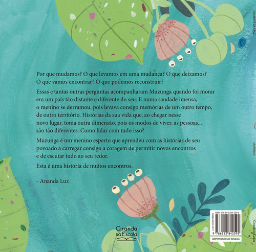 Muzunga: Não Tem Subtítulo, De Elisabete Da Cruz. Tem Série, Vol. 1. Editorial Ciranda Na Escola, Capa Mole, Primeira Edição Em Português, 2024