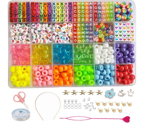 Vytung Juego 1600 Cuenta Letra Alfabeto Poni Pulsera Para