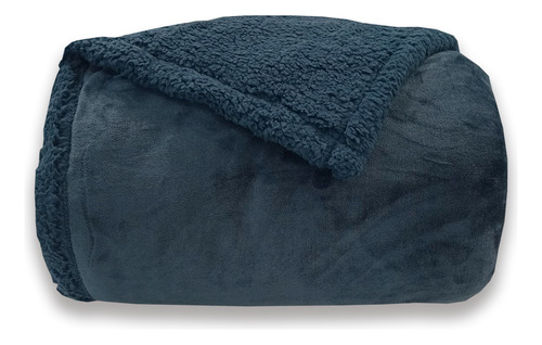 Edredón Palette Alpes King Size - 240x270 Cm Azul Acero Lisa