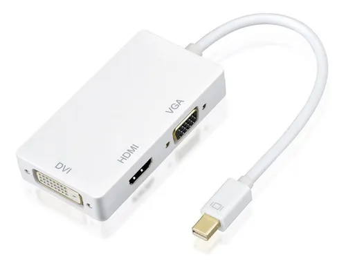 Adaptador De Mini Displayport A Vga / Hdmi / Dvi 3 En 1