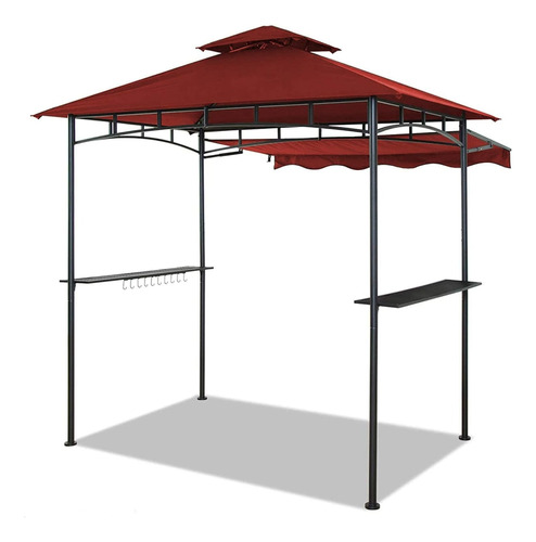 Gazebo De 8x5ft Para Exteriores Barra Rojo Charmeleon