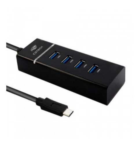 Imagem 1 de 3 de Hub Usb 3.0 4 Portas Hu-c300bk C3tech
