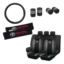 Comprar Funda Tela Y Ecocuero Toyota + C. Volante Y Cinto + Tapas