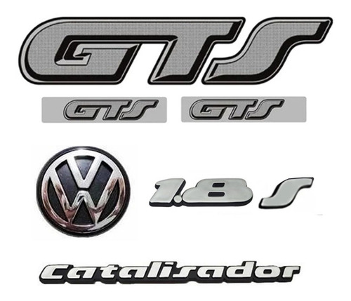 Imagem 1 de 5 de Adesivos E Emblemas Gol Gts Ate 94. Preco Dos 7 Itens!