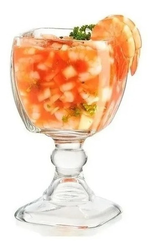 12 Copa Chabela Cuadrada Suprema 610ml De Cristal By Crisa