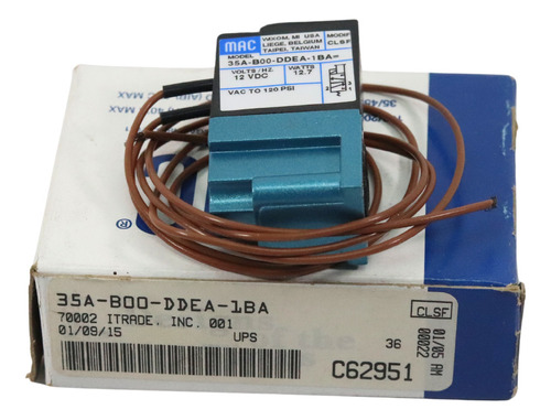 Válvula De Solenoide Mac 35a-b00-ddea-1ba