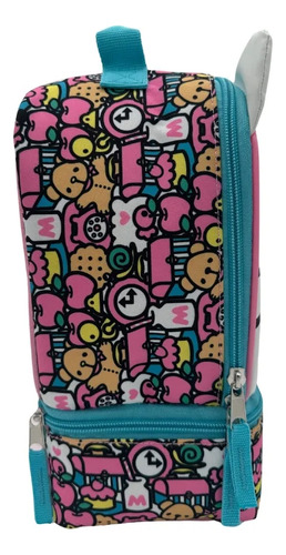 Hello Kitty Lonchera / Bolsa Para Almuerzo Insulada Blanco/rosa Kitty And Friends