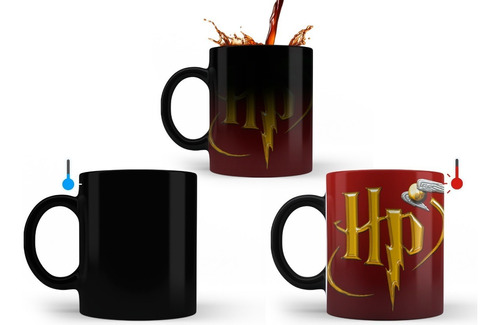 Taza Mágica Harry Potter Gryffindor - Todas Las Casas Logos