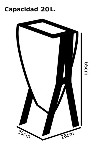 Compostera Departamento Diseño. Basura Responsable 20 Lts.