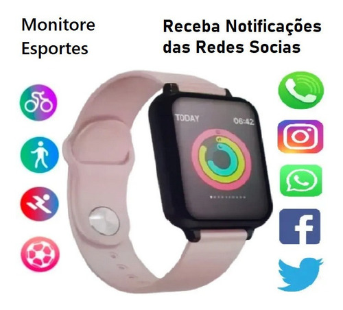 Relógio Smartwatch B57 Hero Band 3 Android Samsung iPhone