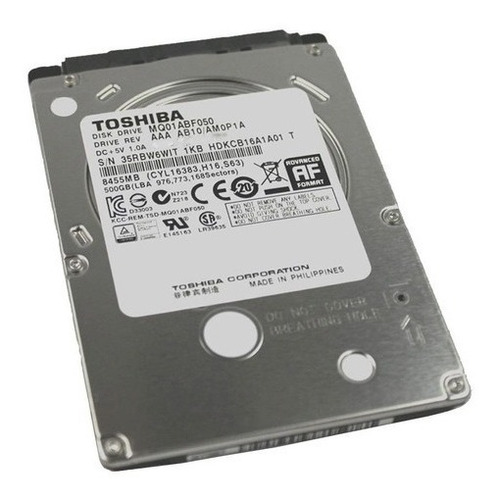 Disco Duro 500gb - 2.5 - 7mm - Sata Toshiba / Seagate