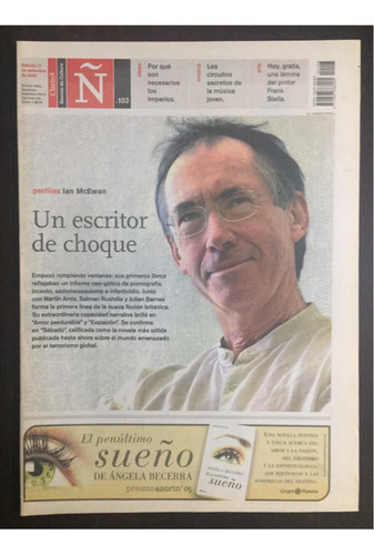 Revista De Cultura Ñ #103.con Lámina Del Pintor Frank Stella (Usado)