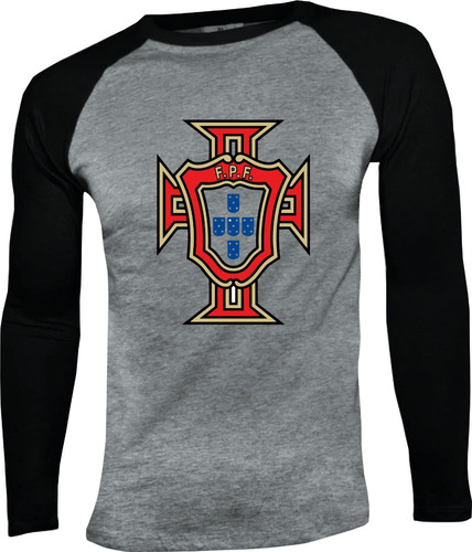 Camiseta Portugal Manga Larga Camibuso Raglan