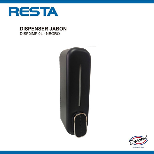 Dispenser De Pared Para Jabón Liquido 350 Ml Negro Daccord