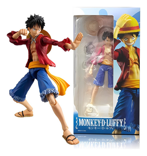 Figura Luffy Articulable Action Heroes 17 Cm Con Caja