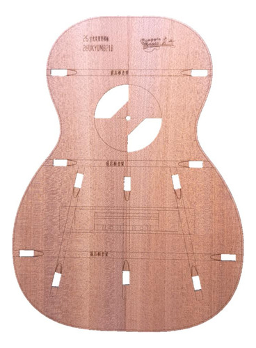 Modelo De Corpo De Ukulele De Madeira De 26 Polegadas Para