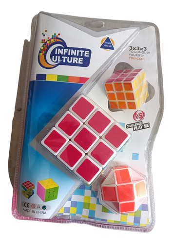 3 Cubos Rubik 3 Tamaños Juego Destreza 