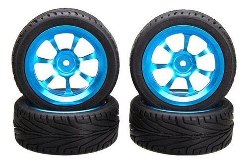 Paquete De 4 Llantas Y Rines De Coche Rc Llantas Para