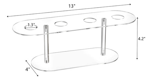 2 Ps Porta Conos De Helado Soporte Acrílico Para Conos Gofre