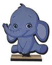 Comprar Centro De Mesa Economico X10u Baby Shower Elefante Celeste