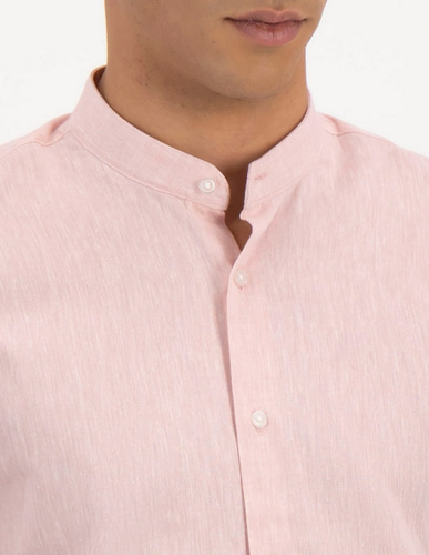 Camisa Casual Hombre Linen Slim Fit Lmental