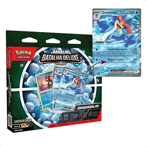 Batalha De Cartas Pokémon Baralho Quaquaval Ex Ps 320